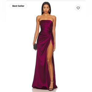 SAU LEE Hera Gown in Boysen Berry